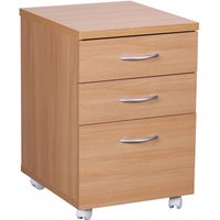 Rollcontainer Buche 40 x 60 cm mit 3 Schubladen und Rollen Rollcontainer Buche 40 x 60 cm mit 3 Schubladen und Rollen von Wohnling