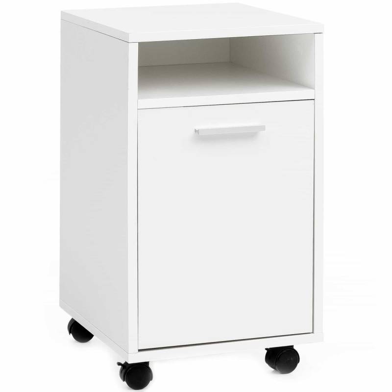 Rollcontainer WL5.928 Weiß 33x60x38cm Schubladenschrank Büro Container von Wohnling