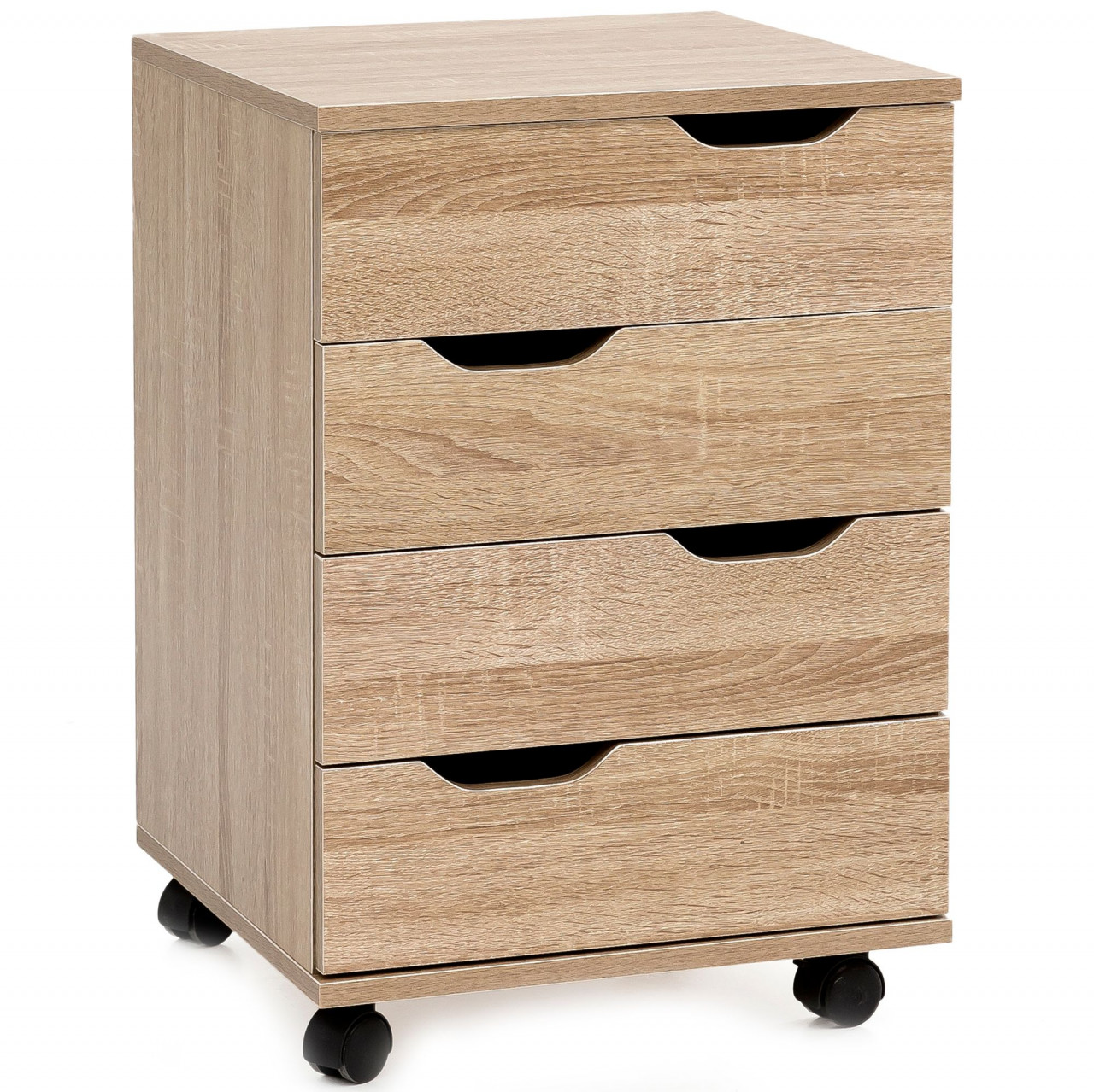 Rollcontainer WL5.931 Sonoma 40x60x40cm Schubladenschrank B?ro Container von Wohnling