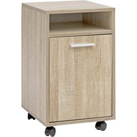 Rollcontainer braun Spanplatte B/H/T: ca. 33x60x38 cm von Wohnling