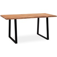 Schreibtisch 140 cm Akazie Massivholz Bürotisch Computertisch Baumkante Schreibtisch 140 cm Akazie Massivholz Bürotisch Computertisch Baumkante von Wohnling