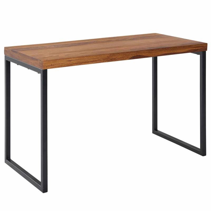 Schreibtisch Sheesham Massivholz / Metall 117x59x76 von Wohnling
