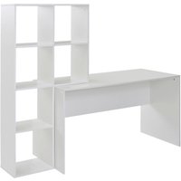 Schreibtisch weiß B/H/T: ca. 170x143,5x59 cm von Wohnling