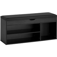 Schuhbank schwarz B/H/T: ca. 104x51x32 cm Schuhbank schwarz B/H/T: ca. 104x51x32 cm von Wohnling
