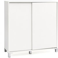 Schuhschrank Weiß 100x108x37,5 cm von Wohnling
