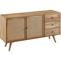 Sideboard 140 x 75 x 40 cm Braun von Wohnling