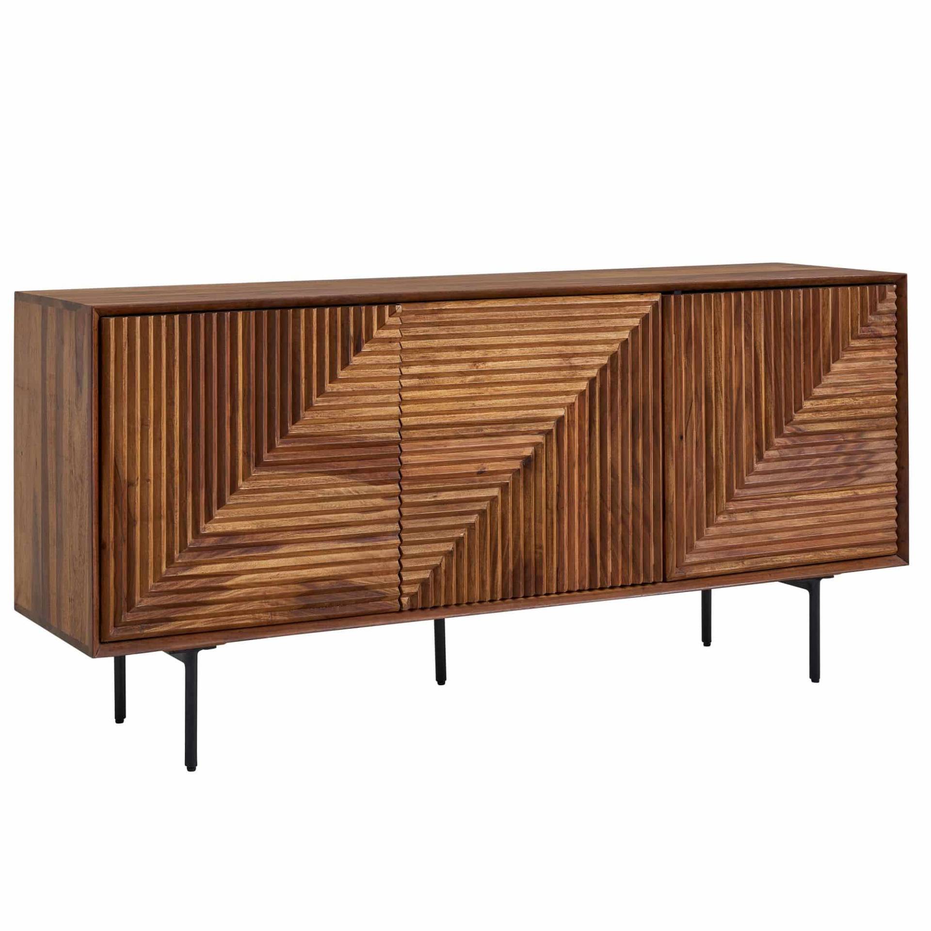 Sideboard 148x72x40 cm Sheesham Massivholz / Metall Anrichte Sideboard 148x72x40 cm Sheesham Massivholz / Metall Anrichte von Wohnling