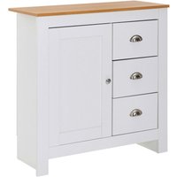 Sideboard weiß natur B/H/T: ca. 79x81x35 cm von Wohnling