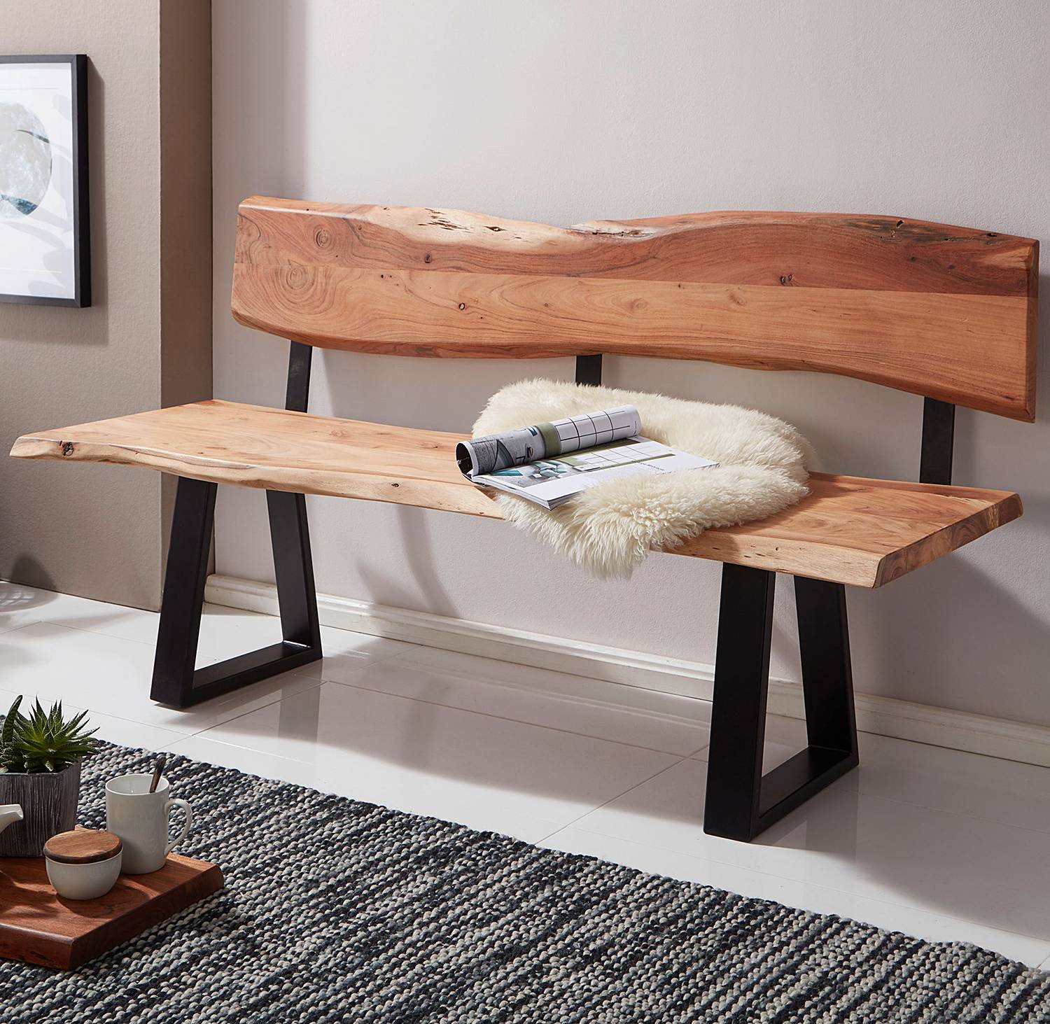 home24 Sitzbank Basgana 160cm Braun home24 Sitzbank Basgana 160cm Braun von home24