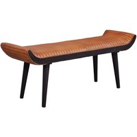 Sitzbank Echtleder / Holz Polsterbank 125x51x38 cm Bettbank Flurbank Sitzbank Echtleder / Holz Polsterbank 125x51x38 cm Bettbank Flurbank von Wohnling