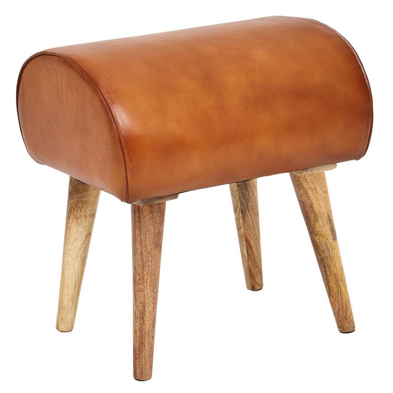 Sitzhocker Echtleder Massivholz 45x53x40cm Moderner Turnbock Hocker Gepolstert Sitzhocker Echtleder Massivholz 45x53x40cm Moderner Turnbock Hocker Gepolstert von Wohnling