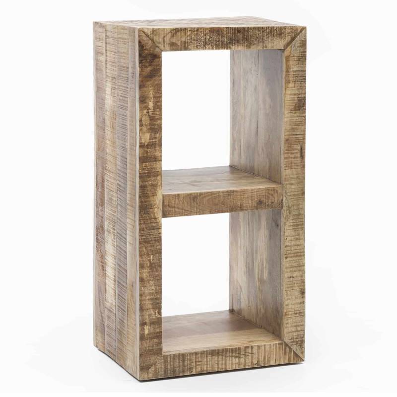 Standregal Massivholz Mango 90 x 45 x 35 cm 2 Böden von Wohnling