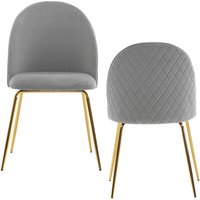 Stuhl 2er Set grau Stuhl 2er Set grau von Wohnling