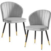 Stuhl 2er Set grau Stuhl 2er Set grau von Wohnling