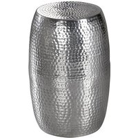 WOHNLING Beistelltisch Aluminium silber 30,0 x 30,0 x 49,5 cm von Wohnling