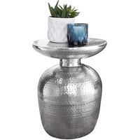 WOHNLING Beistelltisch Aluminium silber 36,5 x 36,5 x 46,0 cm WOHNLING Beistelltisch Aluminium silber 36,5 x 36,5 x 46,0 cm von Wohnling