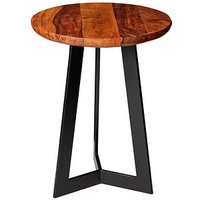 WOHNLING Beistelltisch Massivholz sheesham 35,0 x 35,0 x 45,0 cm von Wohnling