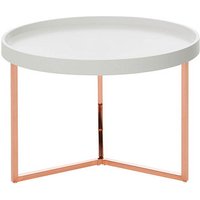 WOHNLING Beistelltisch Massivholz weiß 58,5 x 58,5 x 42,0 cm von Wohnling