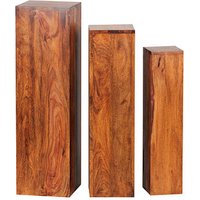 WOHNLING Beistelltische-Set Holz sheesham von Wohnling