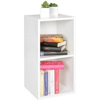 WOHNLING Bücherregal weiß 30,0 x 30,0 x 60,0 cm von Wohnling