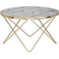 WOHNLING Couchtisch weiß, marmor 85,0 x 85,0 x 49,0 cm WOHNLING Couchtisch weiß, marmor 85,0 x 85,0 x 49,0 cm von Wohnling