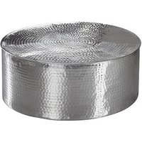 WOHNLING Couchtisch Metall silber 75,0 x 75,0 x 31,0 cm von Wohnling