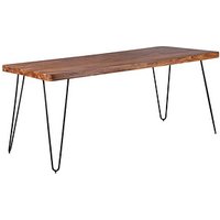 WOHNLING Esstisch sheesham rechteckig, Haarnadelbeine schwarz, 180,0 x 80,0 x 76,0 cm WOHNLING Esstisch sheesham rechteckig, Haarnadelbeine schwarz, 180,0 x 80,0 x 76,0 cm von Wohnling