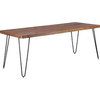 WOHNLING Esstisch sheesham rechteckig, Haarnadelbeine schwarz, 200,0 x 80,0 x 76,0 cm WOHNLING Esstisch sheesham rechteckig, Haarnadelbeine schwarz, 200,0 x 80,0 x 76,0 cm von Wohnling