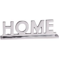 WOHNLING Home Deko Schriftzug Design Wohnzimmer Ess-Tisch- Dekoration Wohnung Alu Aluminium Wohndeko von Wohnling