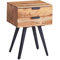 WOHNLING Nachttisch Holz akazie 47,0 x 35,0 x 65,0 cm von Wohnling