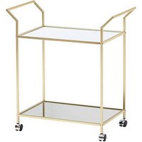 WOHNLING Servierwagen gold 73,0 x 37,0 x 78,0 cm WOHNLING Servierwagen gold 73,0 x 37,0 x 78,0 cm von Wohnling