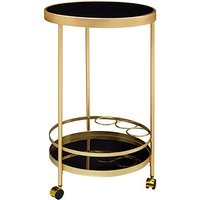 WOHNLING Servierwagen gold 67,0 x 46,0 x 79,0 cm von Wohnling