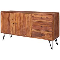 WOHNLING Sideboard, WL5.629 sheesham 145,0 x 40,0 x 75,0 cm von Wohnling