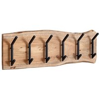 WOHNLING Wandgarderobe WL6.359 akazie Holz 6 Haken 100,0 x 29,0 cm von Wohnling