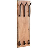 WOHNLING Wandgarderobe WL6.360 akazie Holz 6 Haken 35,0 x 100,0 cm WOHNLING Wandgarderobe WL6.360 akazie Holz 6 Haken 35,0 x 100,0 cm von Wohnling