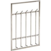 WOHNLING Wandgarderobe WL6.442 silber Metall 10 Haken 60,0 x 100,0 cm von Wohnling