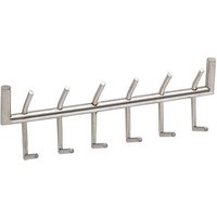 WOHNLING Wandgarderobe WL6.444 silber Metall 12 Haken 60,0 x 19,0 cm von Wohnling