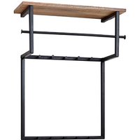 WOHNLING Wandgarderobe WL6.452 braun Holz 10 Haken 60,0 x 76,0 cm WOHNLING Wandgarderobe WL6.452 braun Holz 10 Haken 60,0 x 76,0 cm von Wohnling