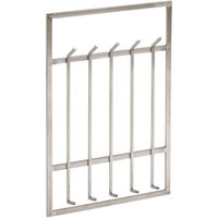 Wandgarderobe 60x100x7,5 cm Metall Silber von Wohnling