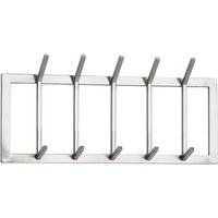 Wandgarderobe Metall Silber 65x30x10 cm Wandgarderobe Metall Silber 65x30x10 cm von Wohnling
