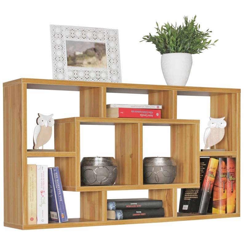 Wandregal PAOLA buche 85 x 47,5 x 16 cm MDF-Holz Hängeregal modern von Wohnling