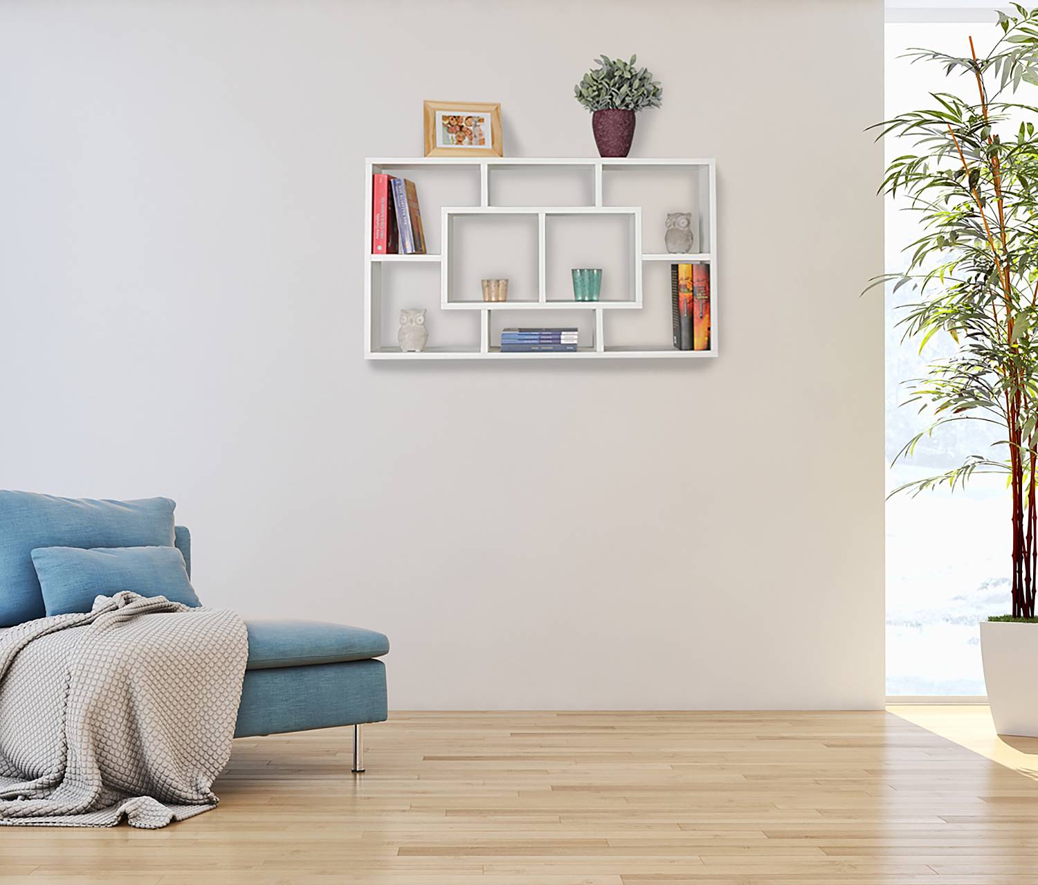 home24 Wandregal Preone MDF Mitteldichte Holzfaserplatte , melaminbeschichtet Weiß 85 x 48 x 16cm home24 Wandregal Preone MDF Mitteldichte Holzfaserplatte , melaminbeschichtet Weiß 85 x 48 x 16cm von home24