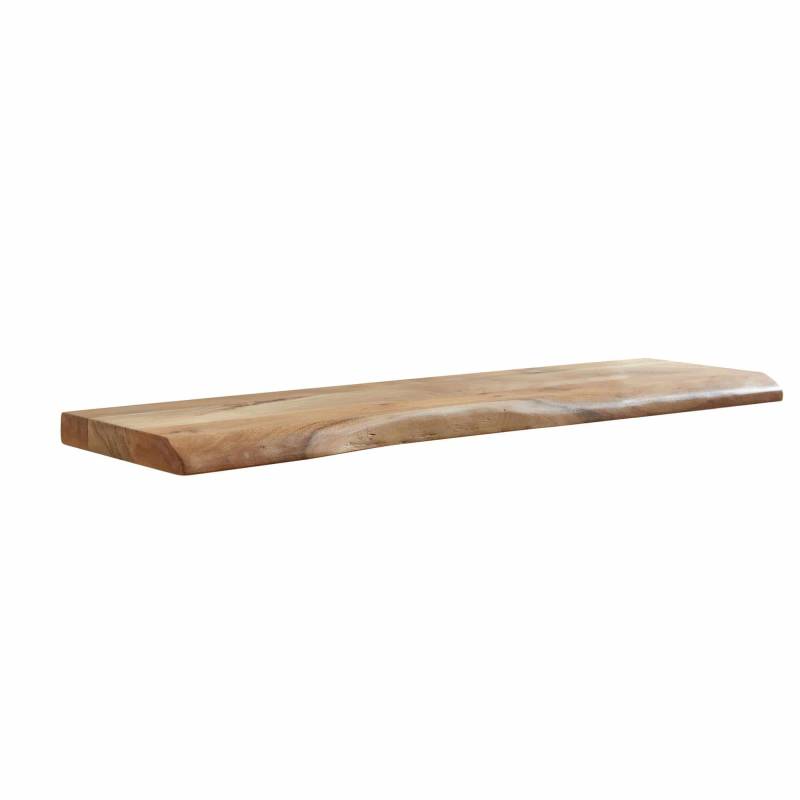 Wandregal mit Baumkante Akazie Massivholz 100 cm von Wohnling