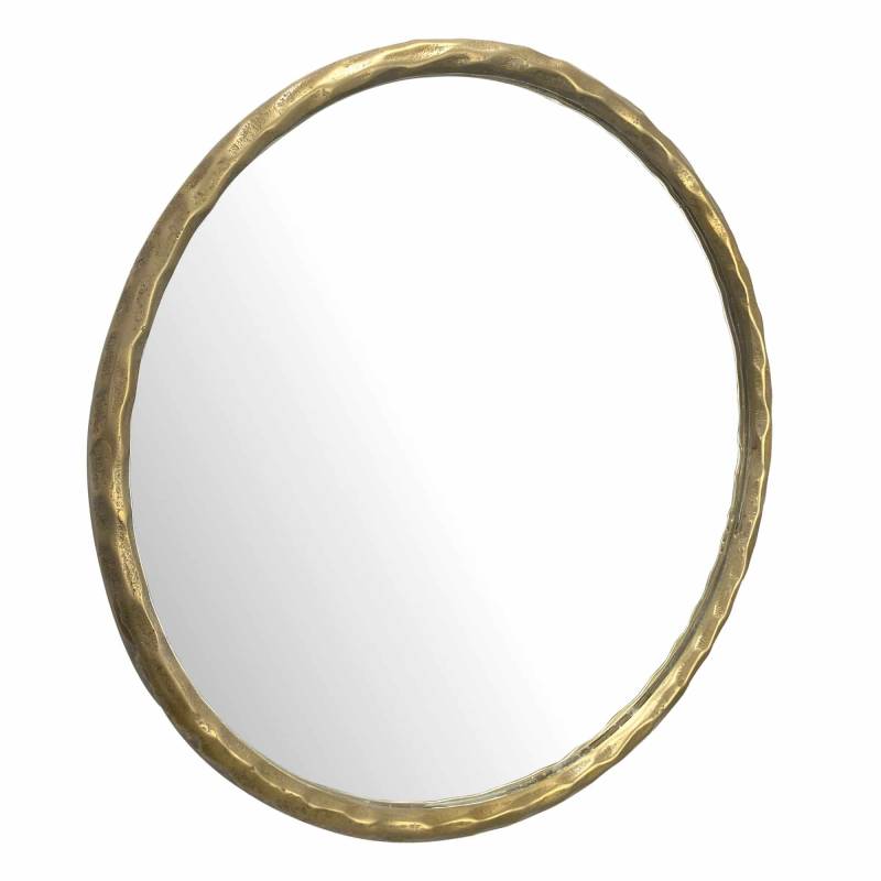 Wandspiegel 60 cm Metall Design Hängespiegel Gold von Wohnling