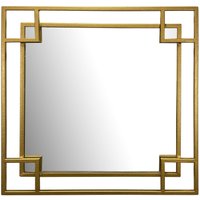 Wandspiegel Gold 60x60 cm Metall von Wohnling