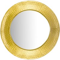 Wandspiegel Hammerschlag 60 cm Metall von Wohnling