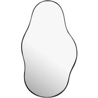Wandspiegel schwarz Metall B/H/T: ca. 40x80x2,5 cm von Wohnling