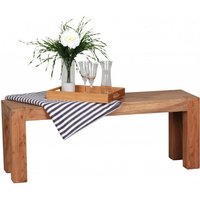 Akazie Massivholz Esszimmer Sitzbank Bank 120 x 35 cm Holz von Wohnling