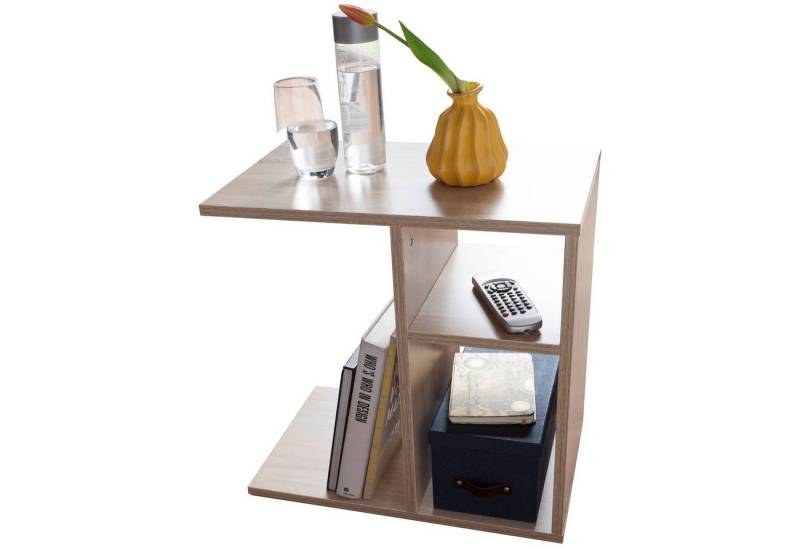 Wohnling Beistelltisch Beistelltisch 50x50x30 cm Holz Sonoma Design Anstelltisch Sofa, (Couchtisch klein modern, Kleiner Wohnzimmertisch eckig, Sofatisch), Couchtisch klein modern, Kleiner Wohnzimmertisch eckig, Sofatisch von Wohnling