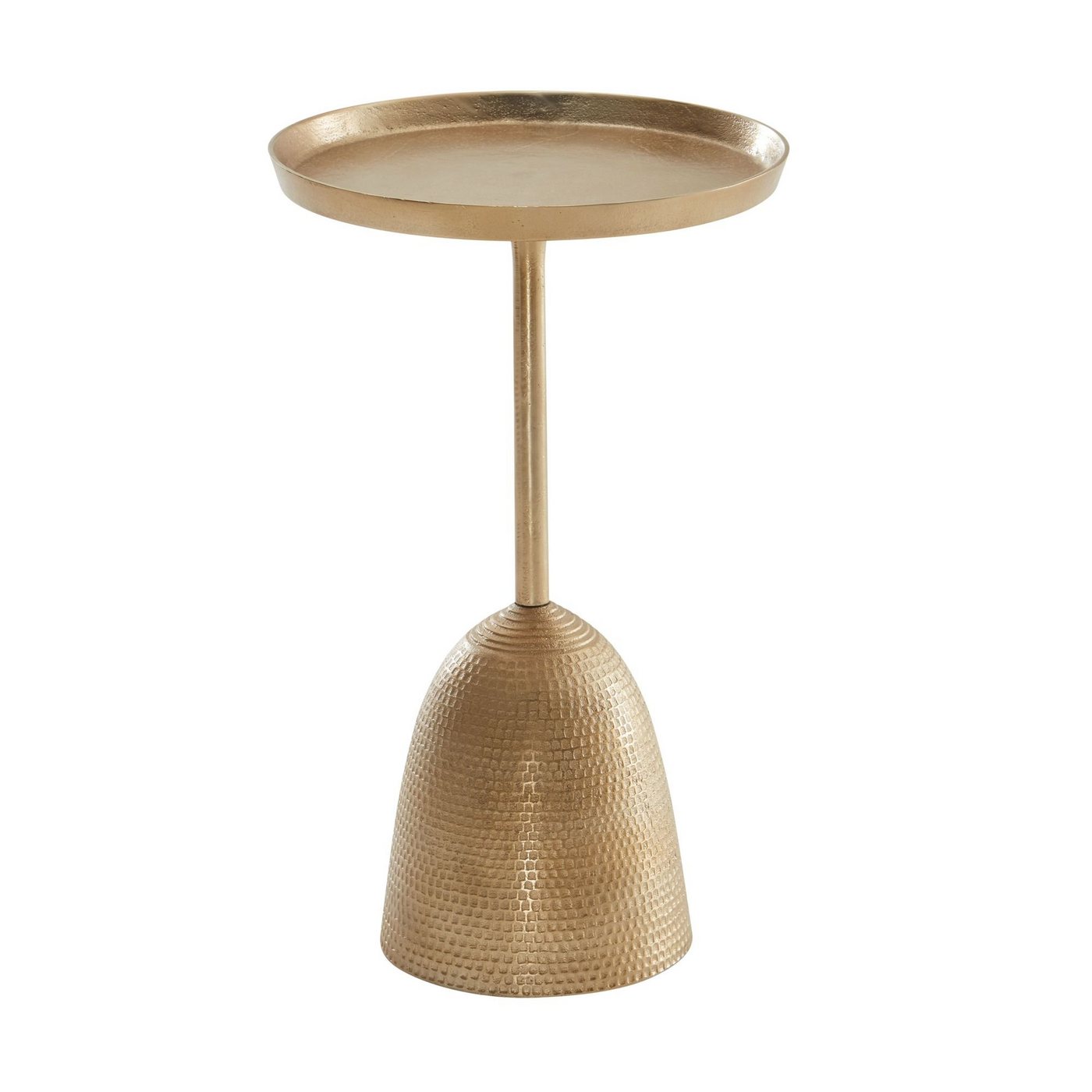 Wohnling Beistelltisch Beistelltisch Gold 33x33x53 cm Anstelltisch Aluminium, Kleiner (Sofatisch Metall Rund, Wohnzimmertisch Couch Modern, Couchtisch), Sofatisch Metall Rund, Wohnzimmertisch Couch Modern, Couchtisch von Wohnling